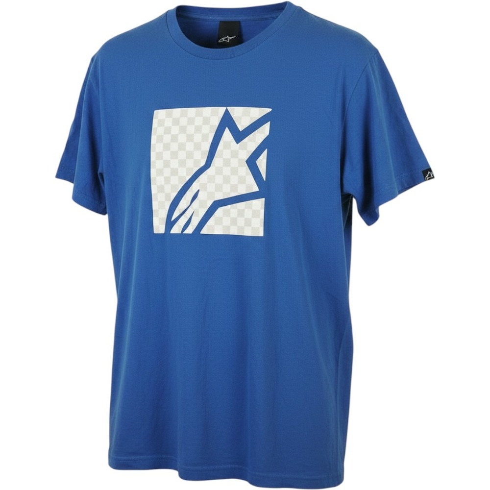 Alpinestars Mens Blue Graphic Logo T-Shirt Motocross Racing Tee Large